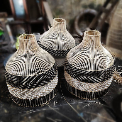 Rattan Pendant Light Woven Light Fixture