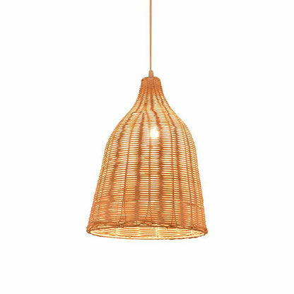 Rattan Pendant Light Handmade Basket Lamp