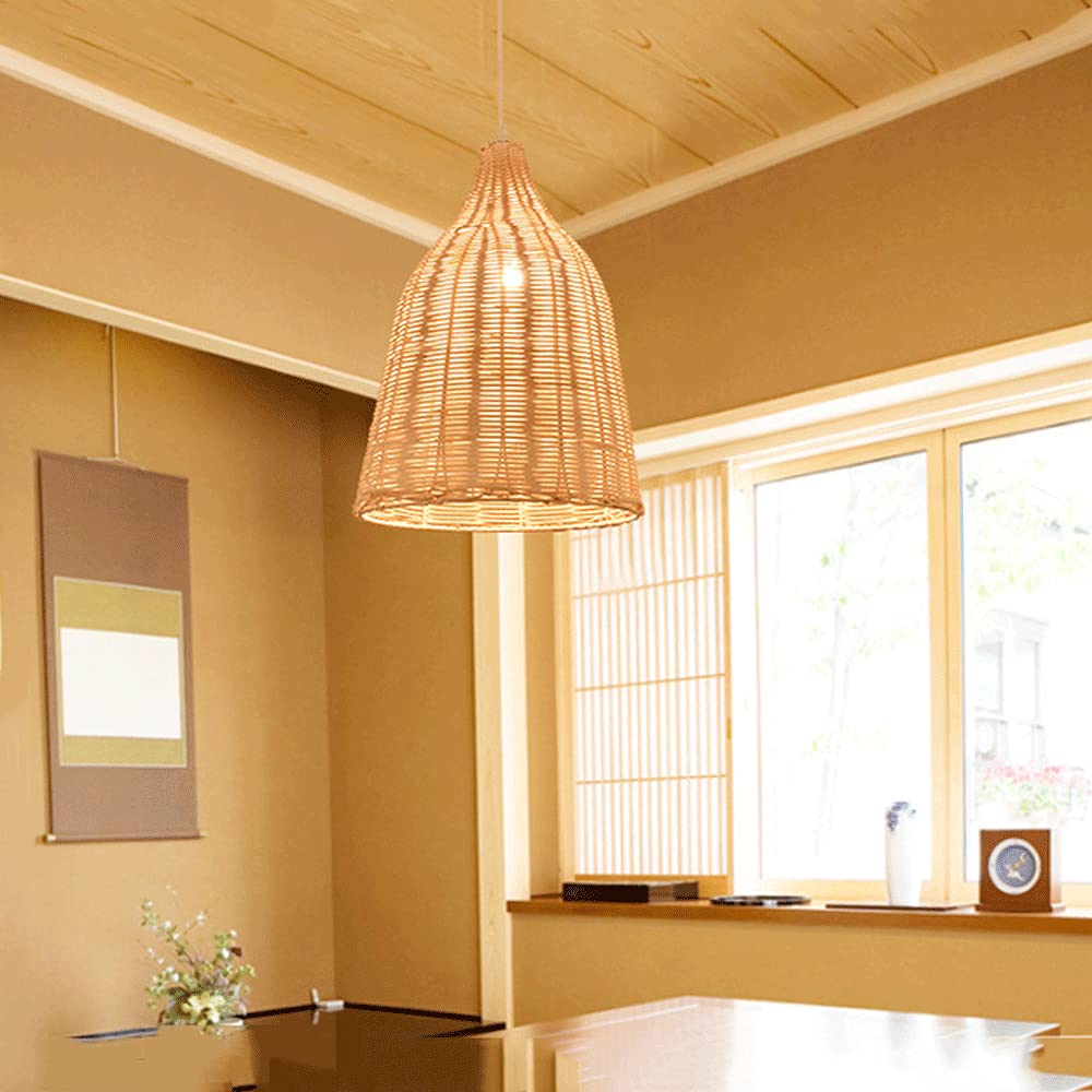 Rattan Pendant Light Handmade Basket Lamp