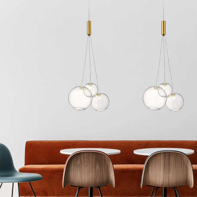 Nordic Glass Lamp Design Bubble Chandelier