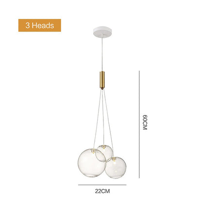 Nordic Glass Lamp Design Bubble Chandelier