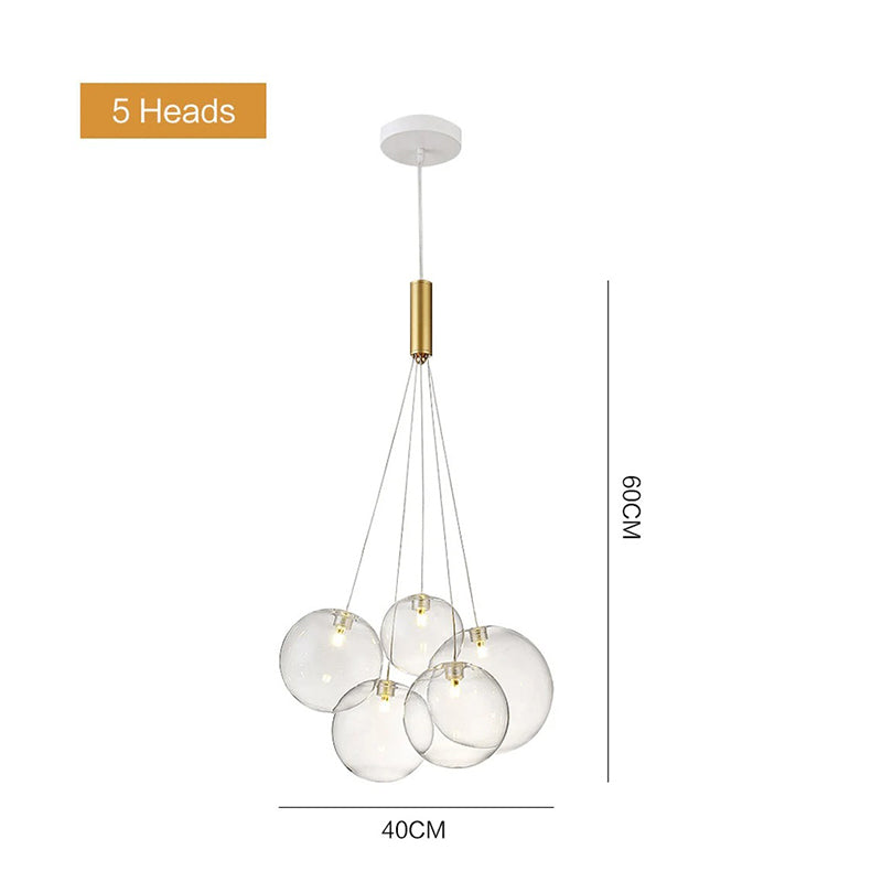 Nordic Glass Lamp Design Bubble Chandelier