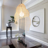 Load image into Gallery viewer, Conch Wicker Lamp Handmade Rattan Light Bamboo Lampshade