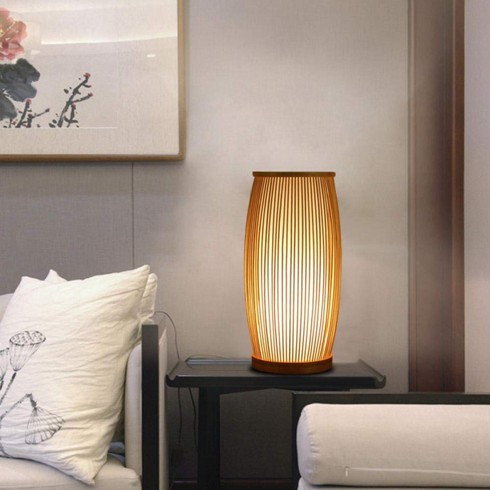 Creative Bamboo Desk Light Beside Table Lampshade