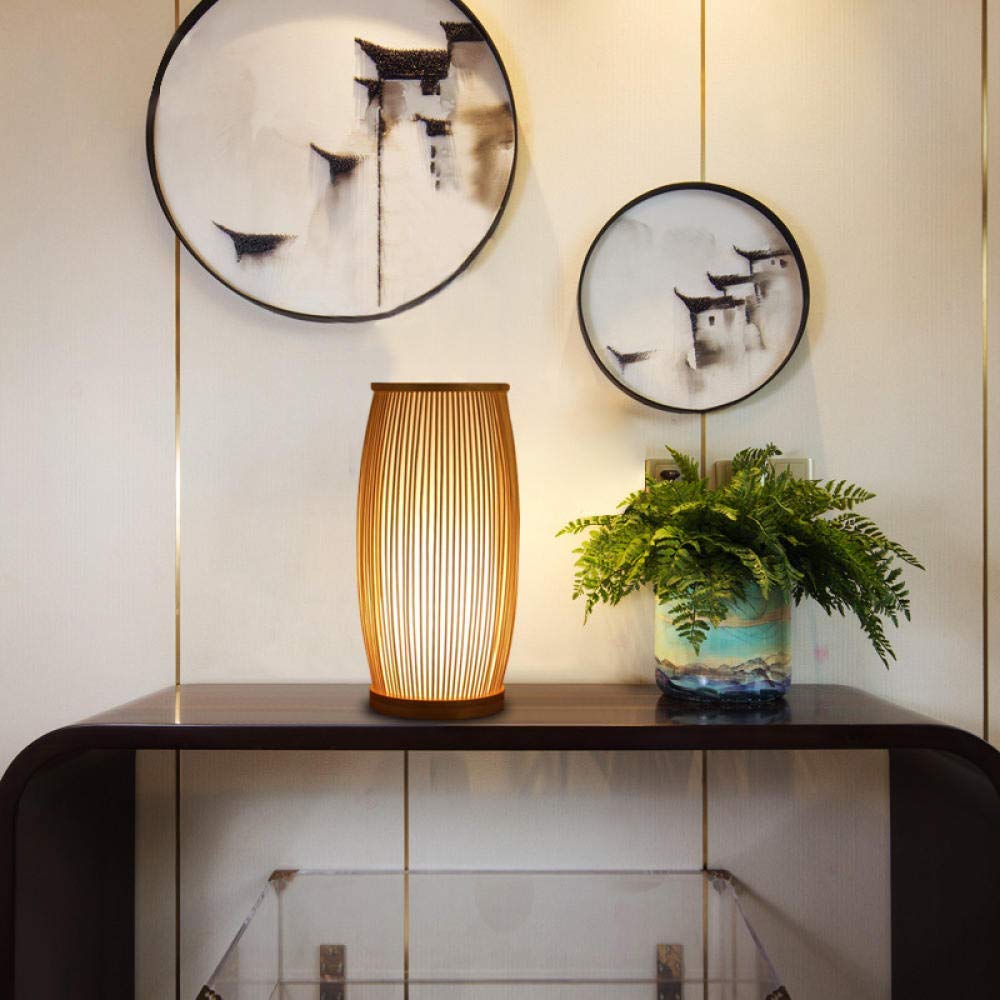 Creative Bamboo Desk Light Beside Table Lampshade