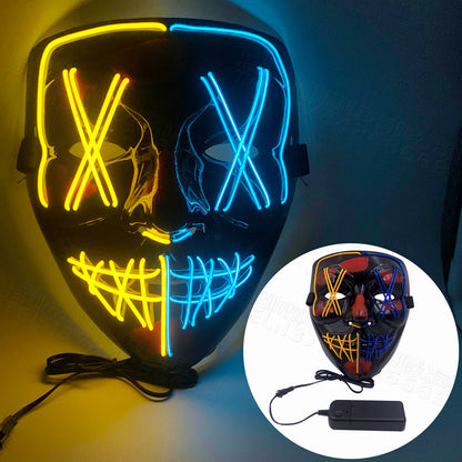 Halloween LED Light up Purge Mask