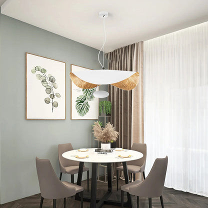 Creative Black Gold Chandelier UFO Brass Pendant Light
