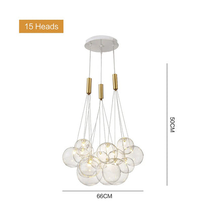 Nordic Glass Lamp Design Bubble Chandelier