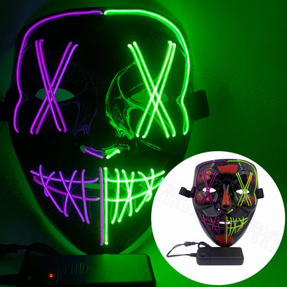 Halloween LED Light up Purge Mask