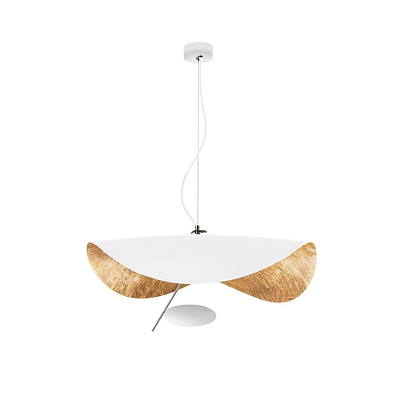 Creative Black Gold Chandelier UFO Brass Pendant Light