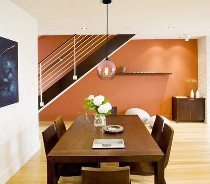 Industrial Lighting Kitchen Rustic Glass Pendant Light