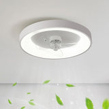 Load image into Gallery viewer, Round Shape Metal Ceiling Fans with Lights in White