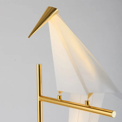 Golden Bird Metal Home Decor Floor Lamp