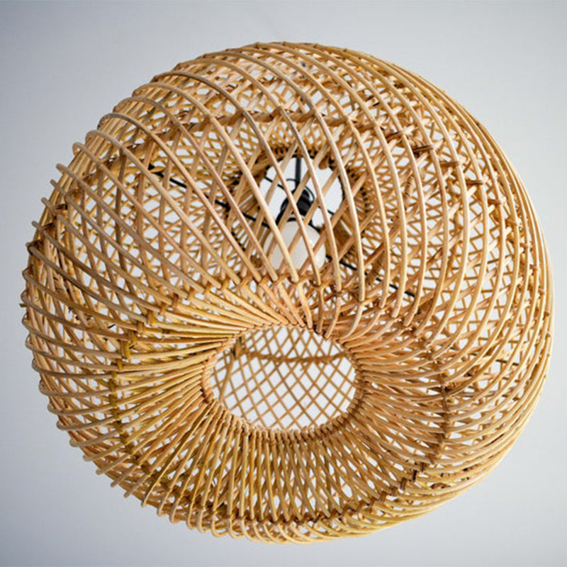 Handmade Rattan Lampshade Wicker Lamp Rustic Pendant Light