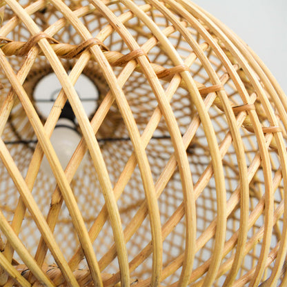 Handmade Rattan Lampshade Wicker Lamp Rustic Pendant Light