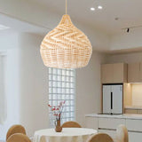 Load image into Gallery viewer, Round Handmade Rattan Lampshade Rustic Wicker Boho Lamp