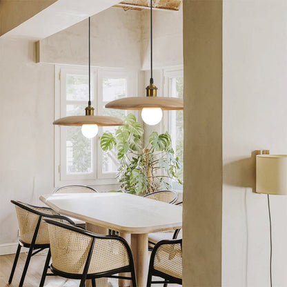 Nordic Wood Pendant Light Retro Lamp Creative Solid Wood chandelier