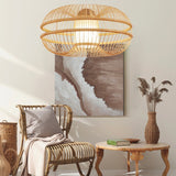 Load image into Gallery viewer, Handicraft Bamboo Pendant light Creative Chandelier Home Decor Art