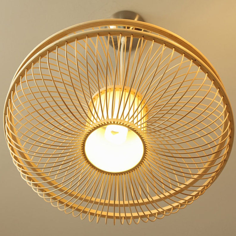 Handicraft Bamboo Pendant light Creative Chandelier Home Decor Art