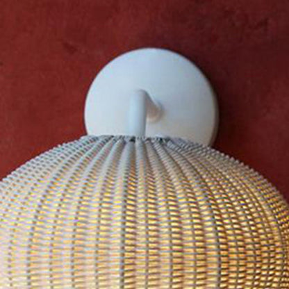 Rattan Wall Lights Globe Wall Lamp Bamboo Japanese Furniture Mushroom Light