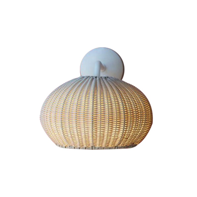 Rattan Wall Lights Globe Wall Lamp Bamboo Japanese Furniture Mushroom Light