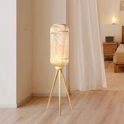 Original new Chinese style weave floor lamps-[Modern pendant lighting for bedroom and living space]-Demolights UK