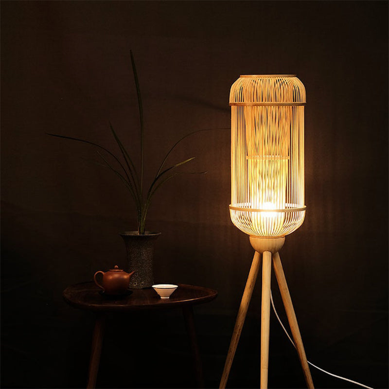 Original new Chinese style weave floor lamps