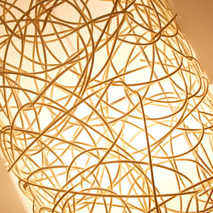 Rattan Wall Light Wicker Wall Pendant Lamps Boho Wall Sconce Light
