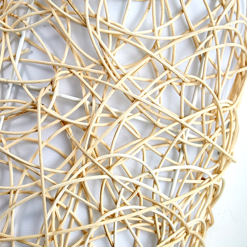 Rattan Wall Light Wicker Wall Pendant Lamps Boho Wall Sconce Light