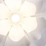 Load image into Gallery viewer, White Plastic Ceiling Light Metal Nordic pendant light Flower Chandelier Lighting