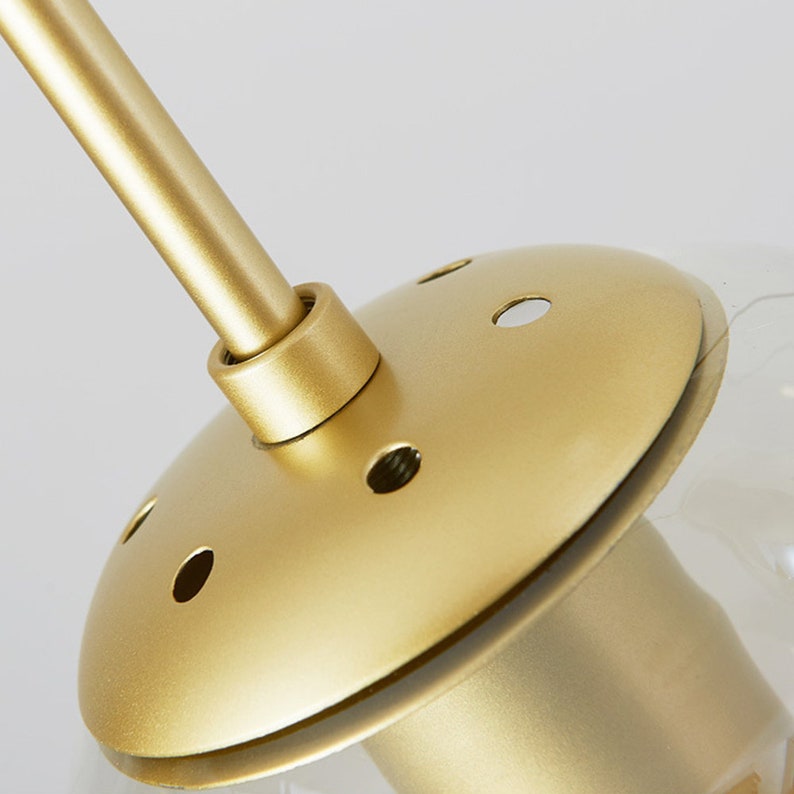 Modern Nordic Spiral Glass Globe Chandelier - Luxury Gold Staircase Pendant Light