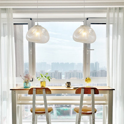 Glass Bubble Chandelier Nordic Globe Minimalist Stair Pendant Lights