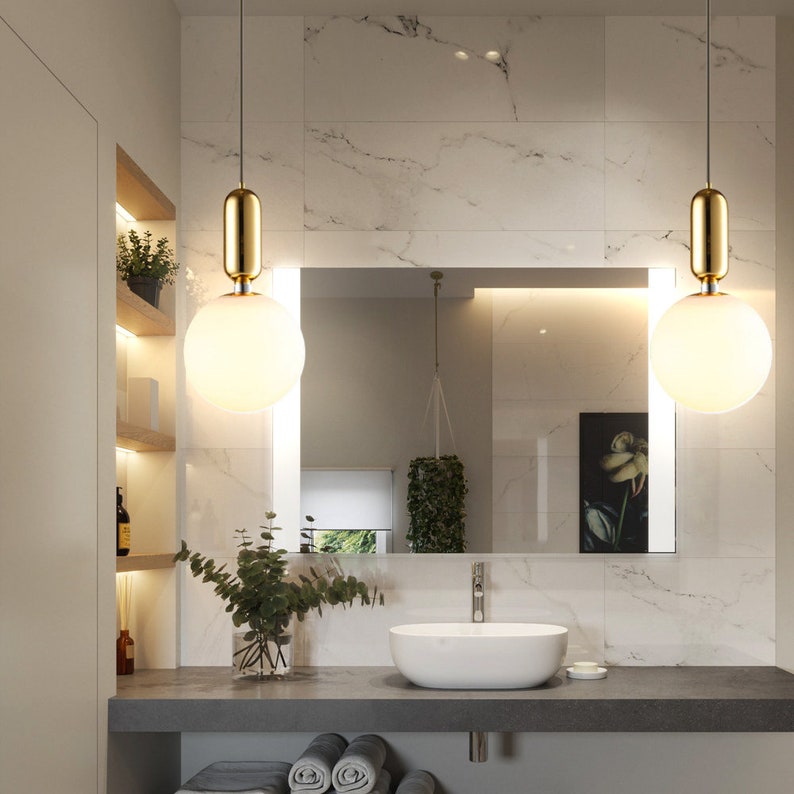 Modern Kitchen Pendant Light Unique Brass Ceiling Light