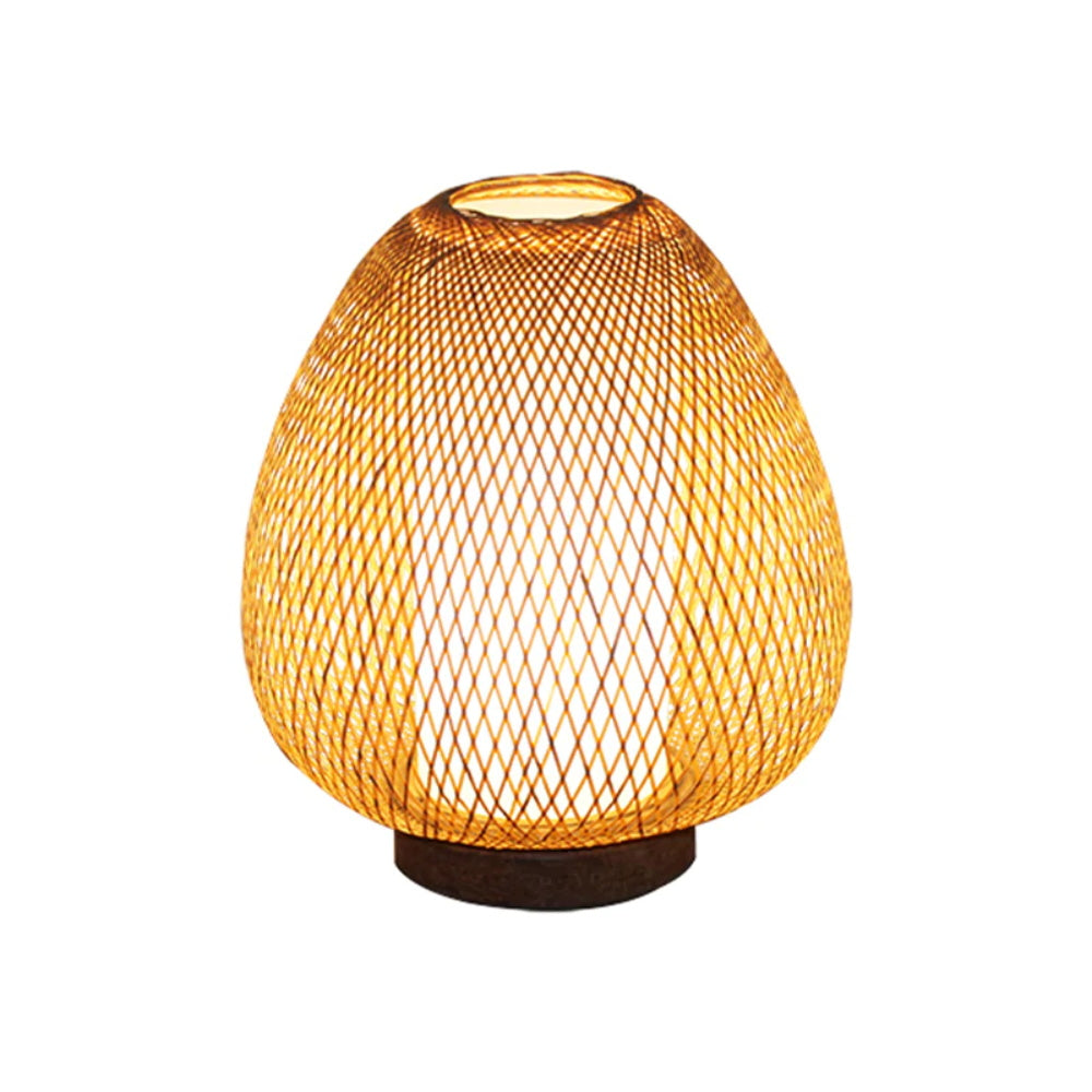 Traditional Bamboo Desk Lamp Weave Lampshade