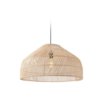Natural Woven Lamp Shade Wicker Pendant Light