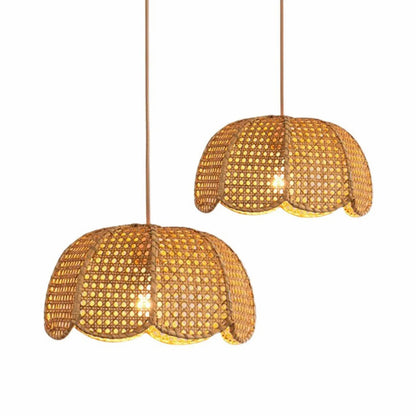 Vintage Handcraft Rattan Light Chandelier Lighting