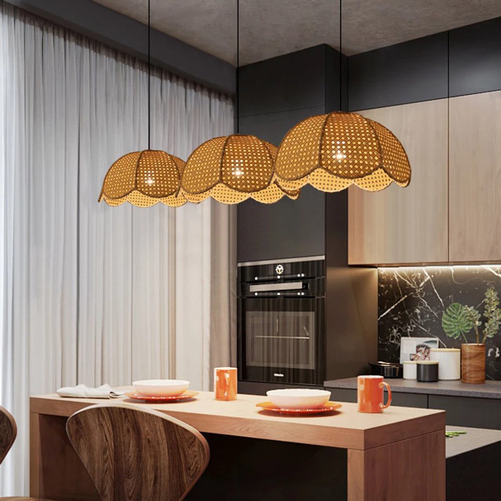 Vintage Handcraft Rattan Light Chandelier Lighting