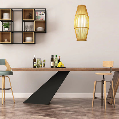 Southeastern Wabi Sabi Art Ceiling Light Weave Bamboo Pendant Lamp