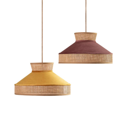 Nordic Pendant Light Drum Fabric Lamp fixtures