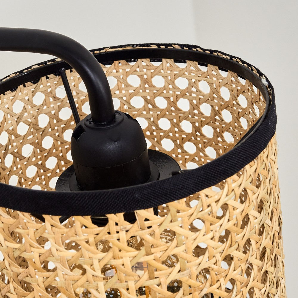 Rattan Plug In Wall Sconce Wicker Wall Light