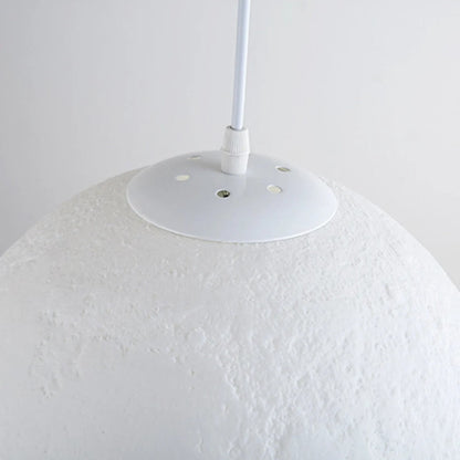 Creative 3D Printed Moon Pendant Lamp For Bedroom Home Decoration
