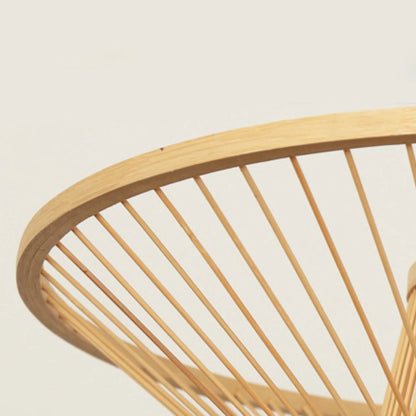 Bamboo Hand-Made Ceiling Lamp with Saucer Shade Modern