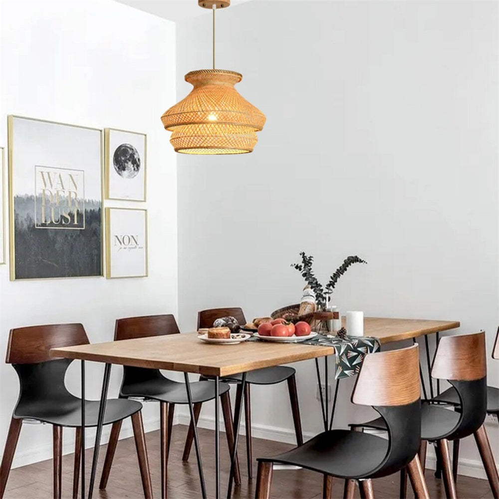 kitchen Bamboo pendant lights Art Chandeliers Home Decoration