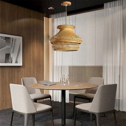 kitchen Bamboo pendant lights Art Chandeliers Home Decoration