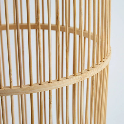 Bamboo Fish Trap Standing Light Floor Lamp