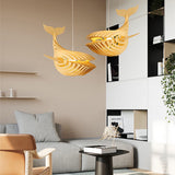 Load image into Gallery viewer, Solid Wood Whale Lamp Shade