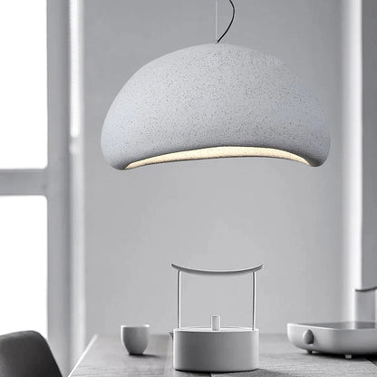 Resin Oval Pendant Lights Modern Wabi-Sabi Mushroom Organic Dome Lamp