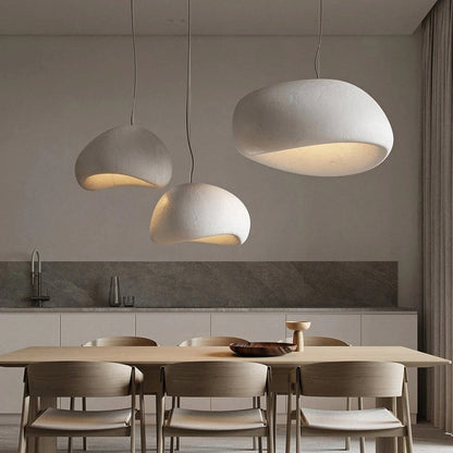 Nordic Style Resin Oval Pendant Lights-[Modern pendant lighting for bedroom and living space]-Demolights UK