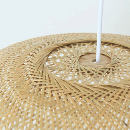 Sphere Bamboo Suspension Pendant Light