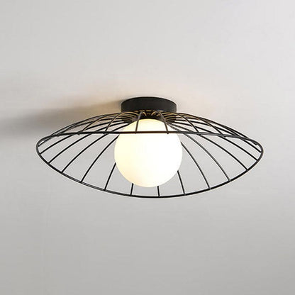 Creative Nordic Straw Hat Ceiling Lights
